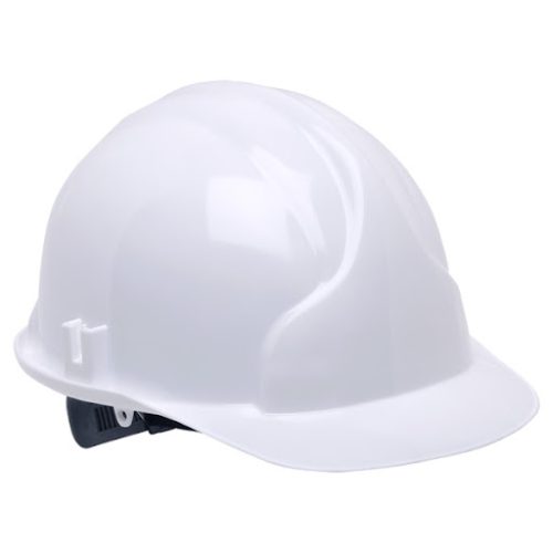 Levante Safety Helmet with chinstrap - White